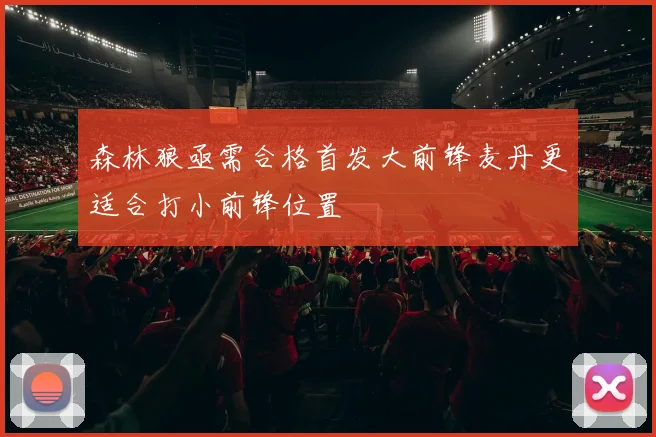 森林狼亟需合格首发大前锋麦丹更适合打小前锋位置